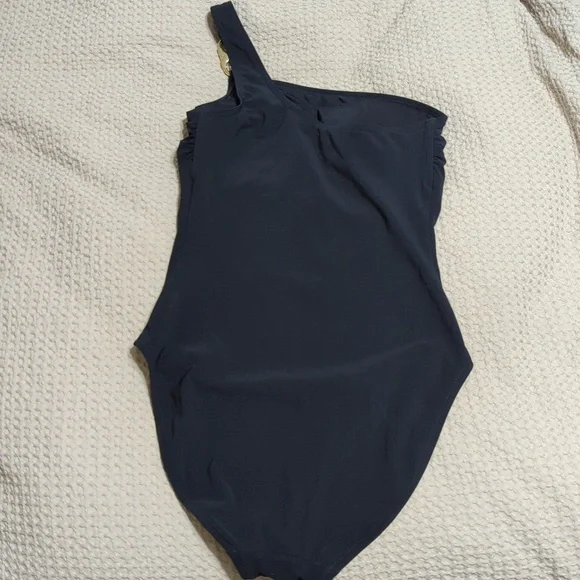 Tory Burch One Shoulder One Piece Swim Suit